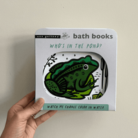 BATH BOOKS. WHO´S IN THE POND?