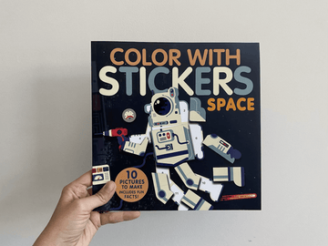 COLOR WITH STICKERS: SPACE