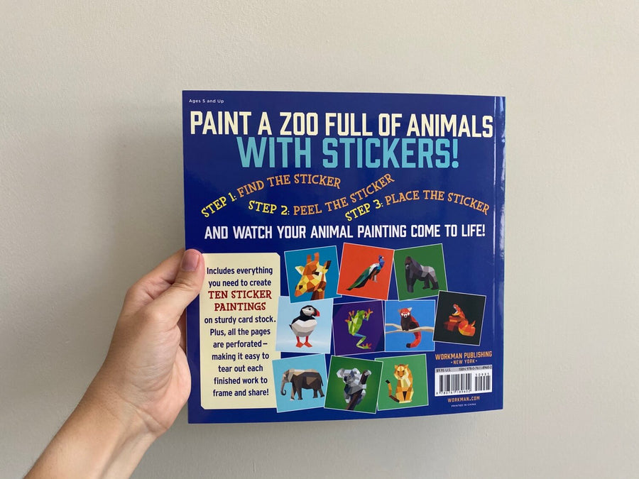 PAINT BY STICKER: ZOO ANIMALS