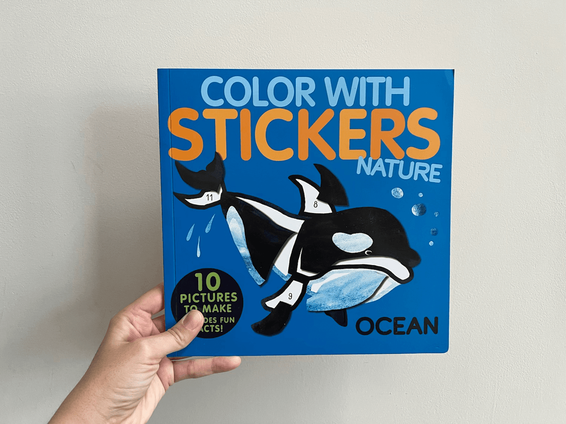 COLOR WITH STICKERS: NATURE OCEAN