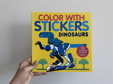 COLOR WITH STICKERS: DINOSAURS