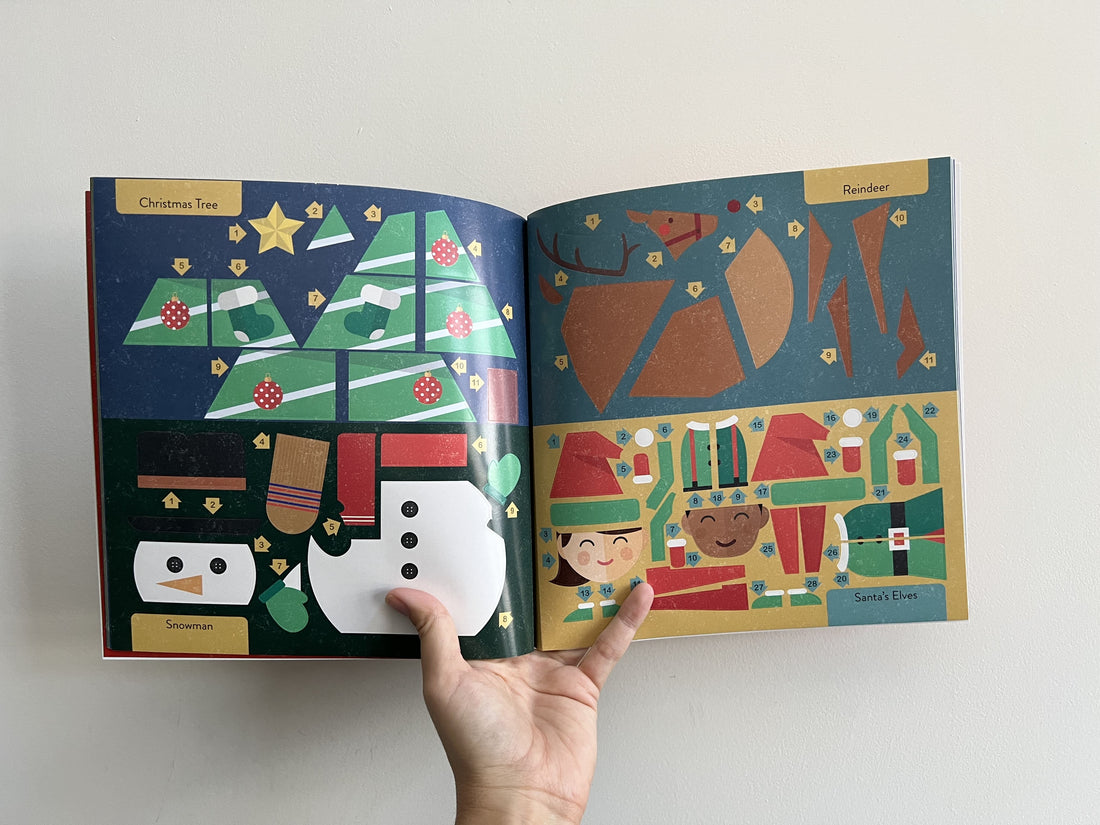 COLOR WITH STICKERS: CHRISTMAS